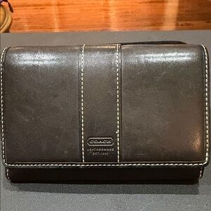 Coach Black Leather Women Wallet